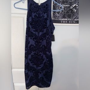 NWOT Blue and Navy Mini Dress